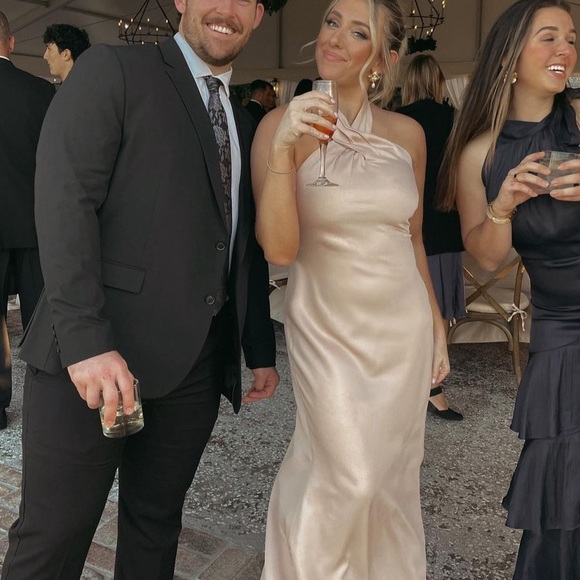 BHLDN RUBY DRESS IN OYSTER - Picture 2 of 4